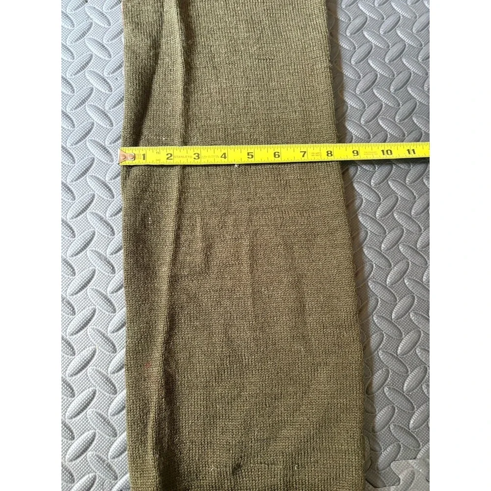 VIETNAM WAR ERA 1960s US GI Military Issue Wool OG Green SCARF NECKWEAR MANs 42